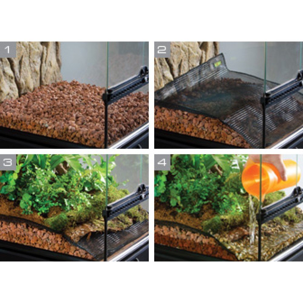 Filet de drainage pour terrarium Exo Terra Bio Drain Mesh 45x45cm PT3132